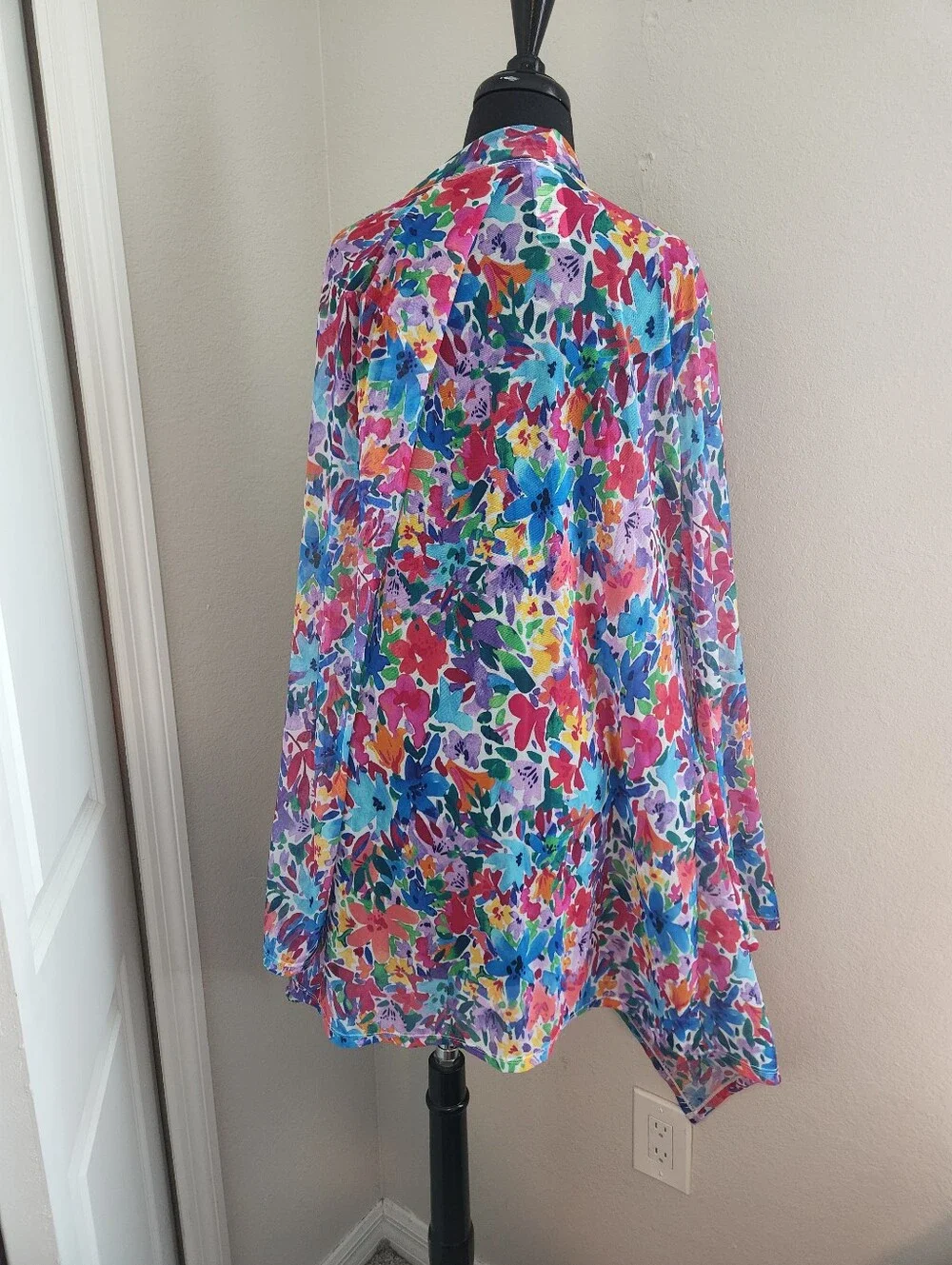 Tommy Bahama Multicolor Floral Mesh Cover-Up
